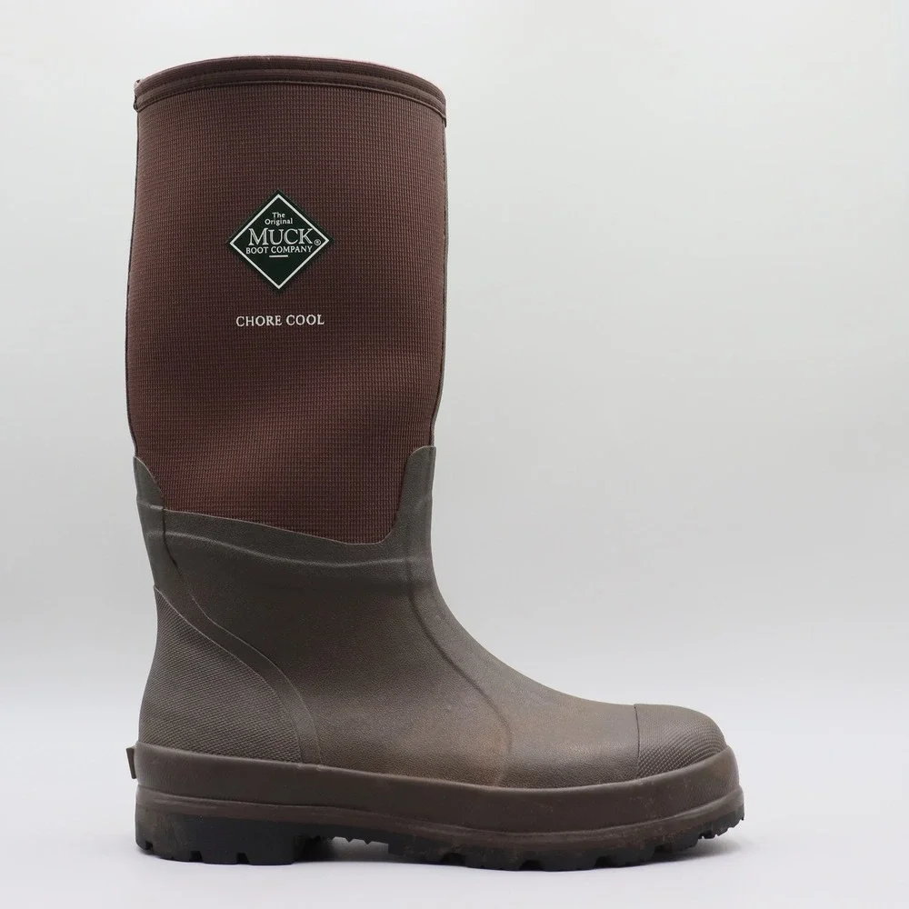 Muck Boot Company Chore Cool Boots Mens Size 10 US Brown Waterproof Work Vibram